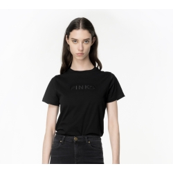 PINKO t-shirt logo ricamo